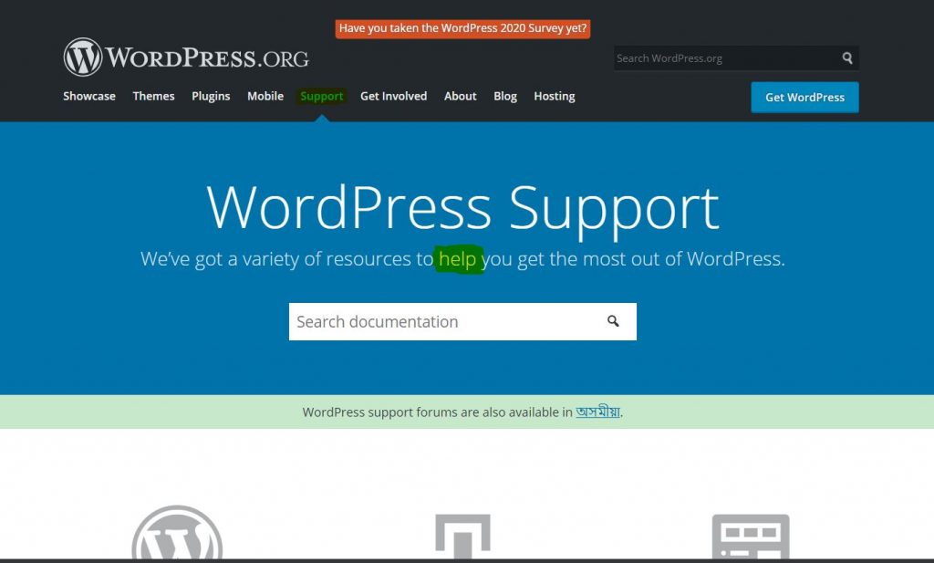 Help in WordPress